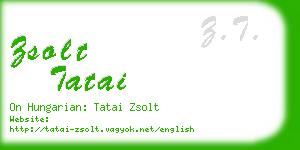 zsolt tatai business card